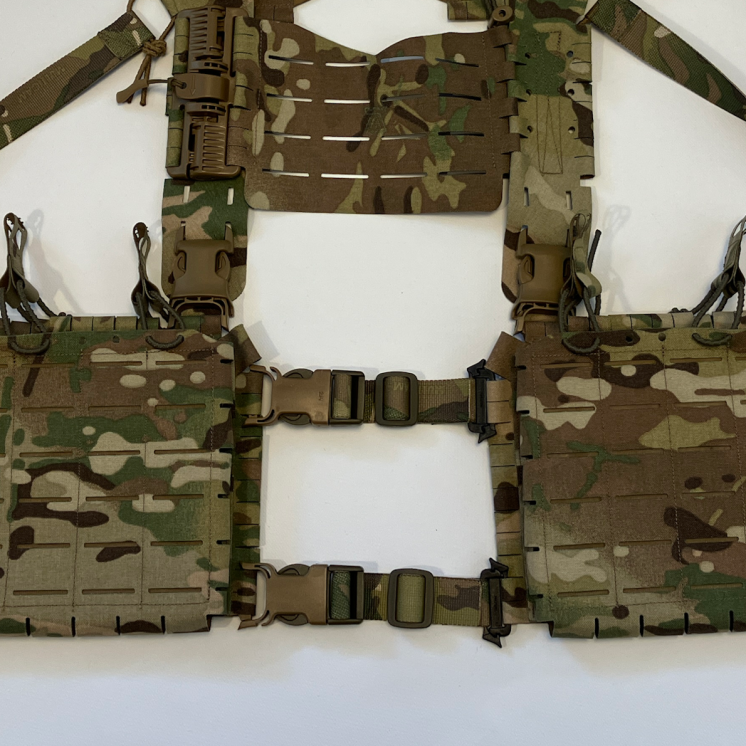 Split Rig Setup with pouches ASH