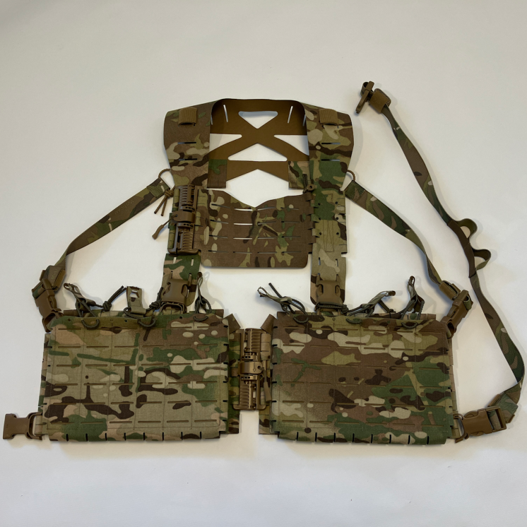 Split Rig Setup with pouches ASH